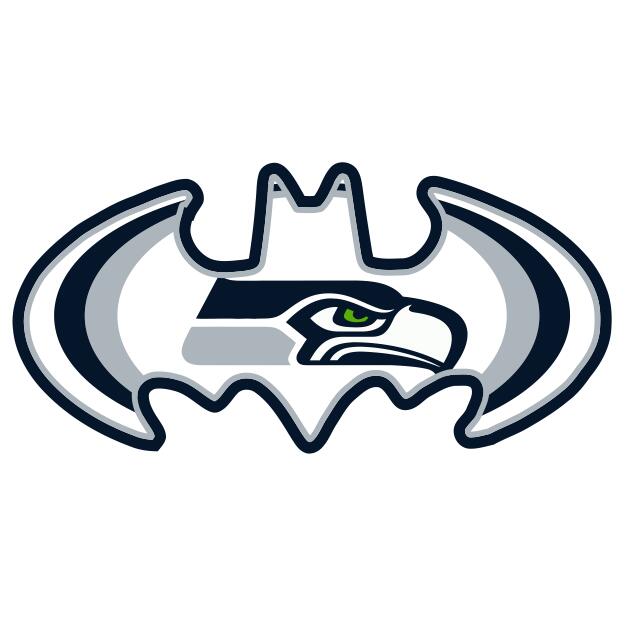 Seattle Seahawks Batman Logo fabric transfer